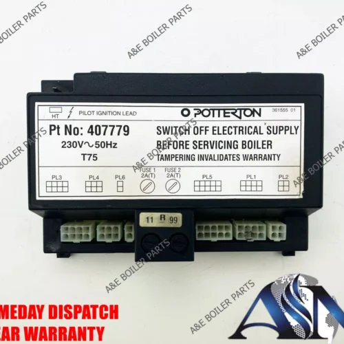 POTTERTON KINGFISHER MF 40 50 60 70 80 & 100 BOILER PCB 407779 WAS 900312